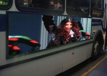 Openlucht Waterdichte Mobiele Aanhangwagen LEIDENE Vertoning 6mm Pixelhoogte voor Bus Reclame